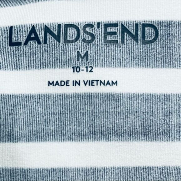 Lands’End Dress Resort Nautical Stripes Swim Cover Up Nylon/Spandex NWOT - Picture 11 of 12